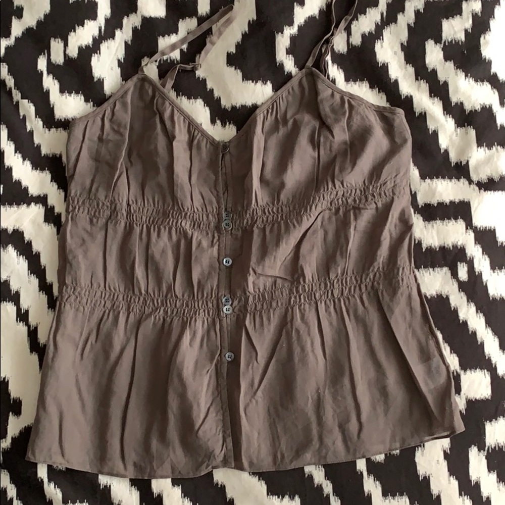Theory linen cami top size P